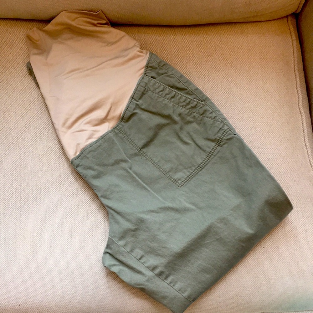 Must have olive maternity capris